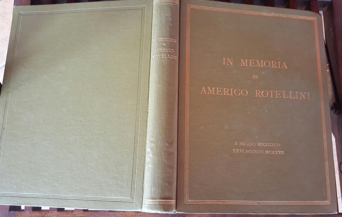 In memoria di Amerigo Rotellini - copertina