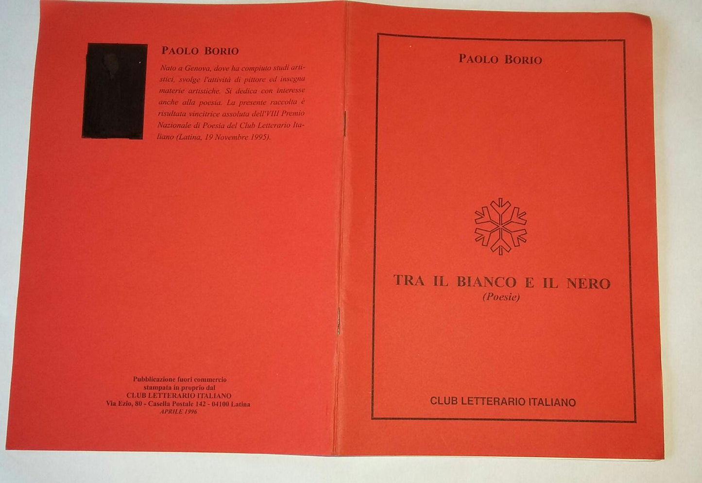 Tra il bianco e il nero (poesie) - copertina
