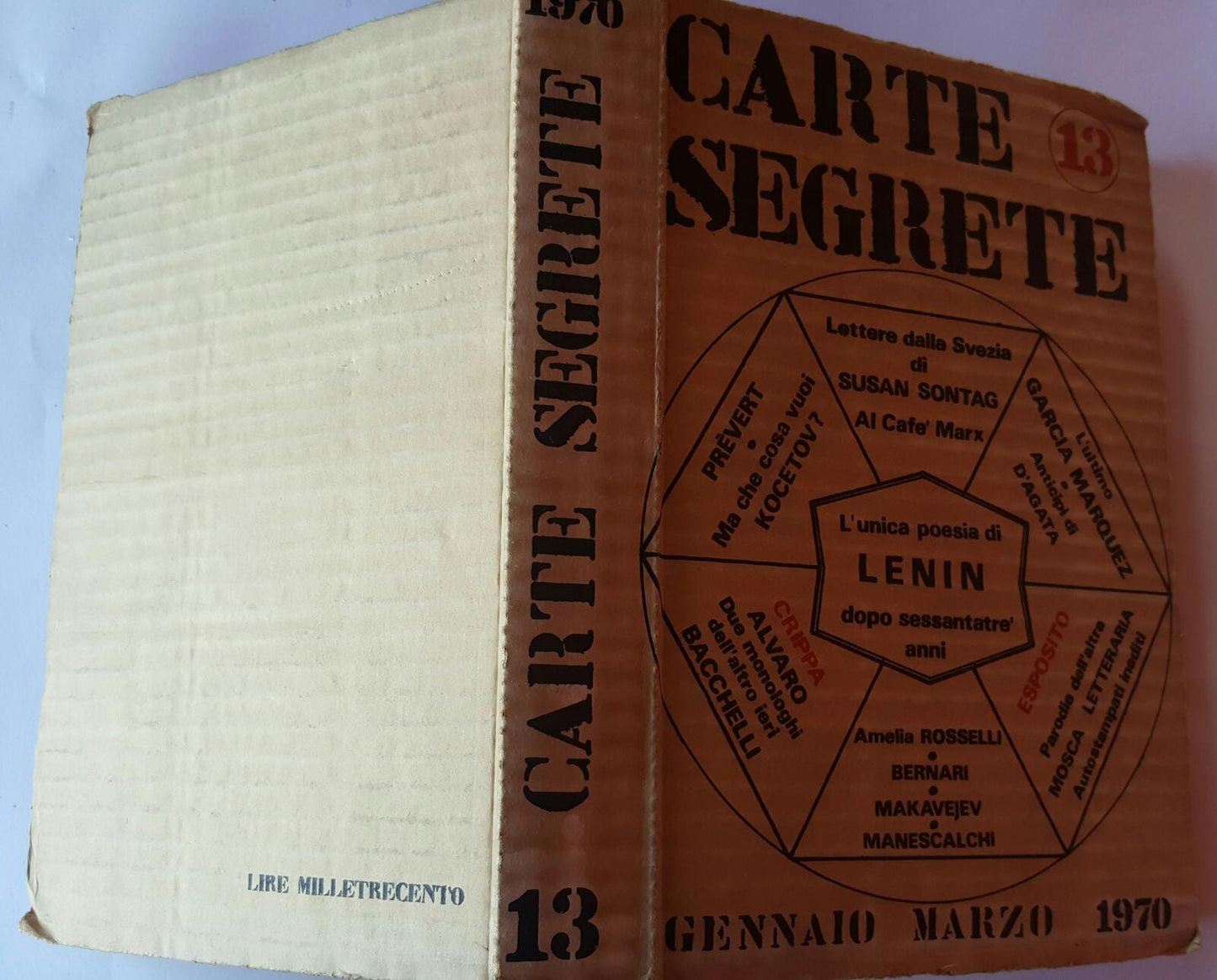 Carte segrete Anno IV . Gennaio-marzo 1970 - n. 13 - copertina