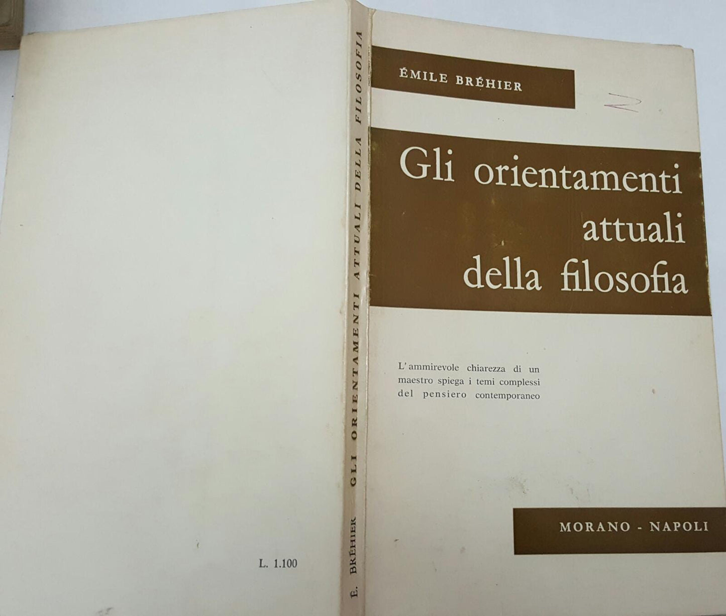 Gli orientamenti attuali della filosofia - copertina