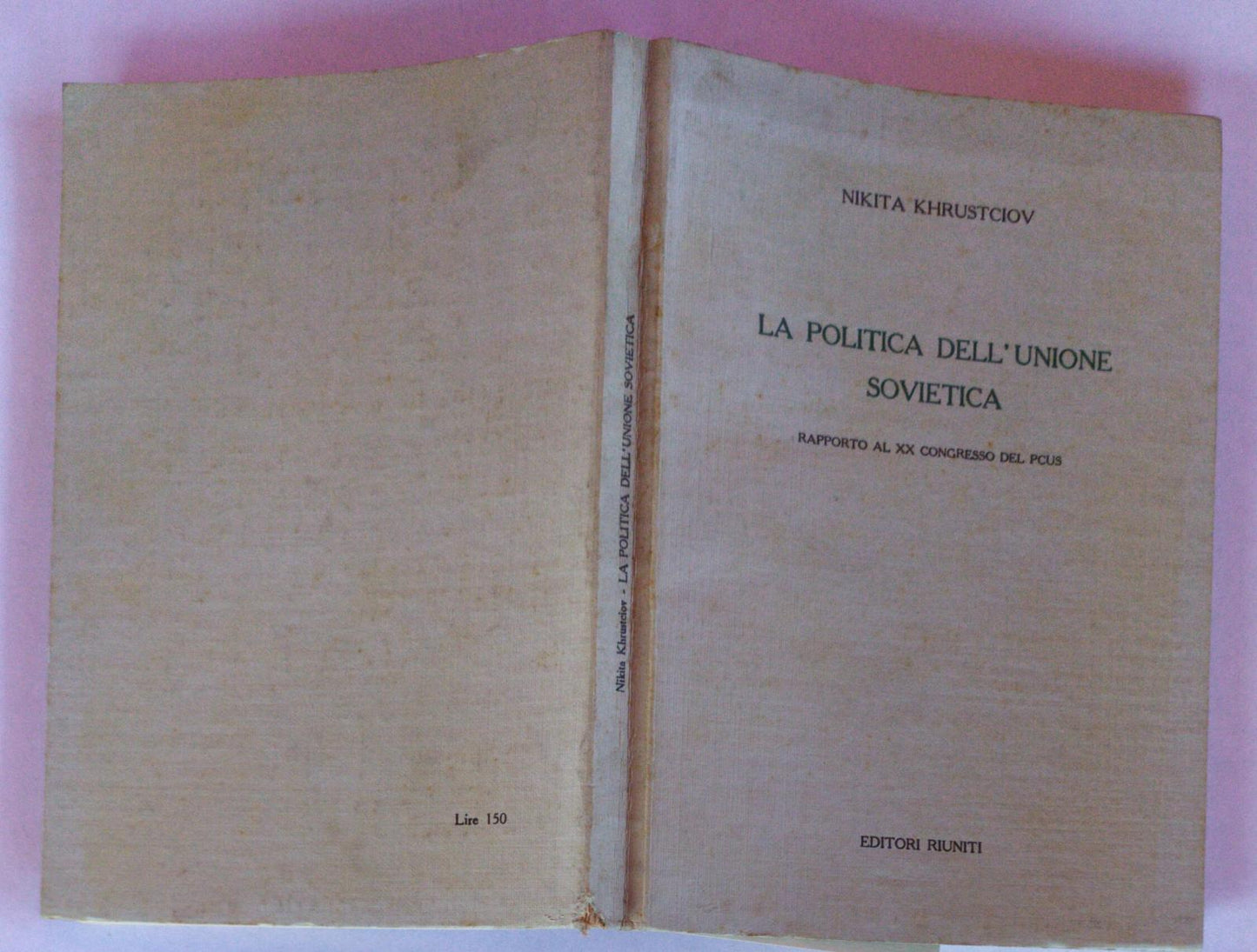 La politica dell' Unione Sovietica - copertina