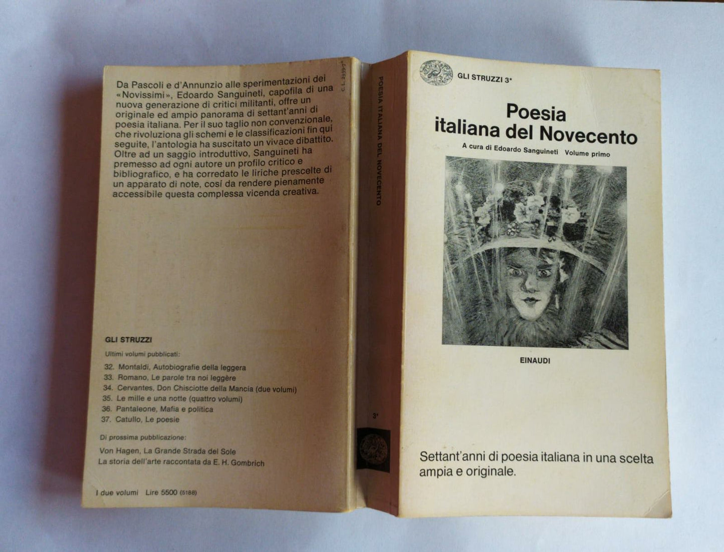Poesia italiana del Novecento Volume I - copertina