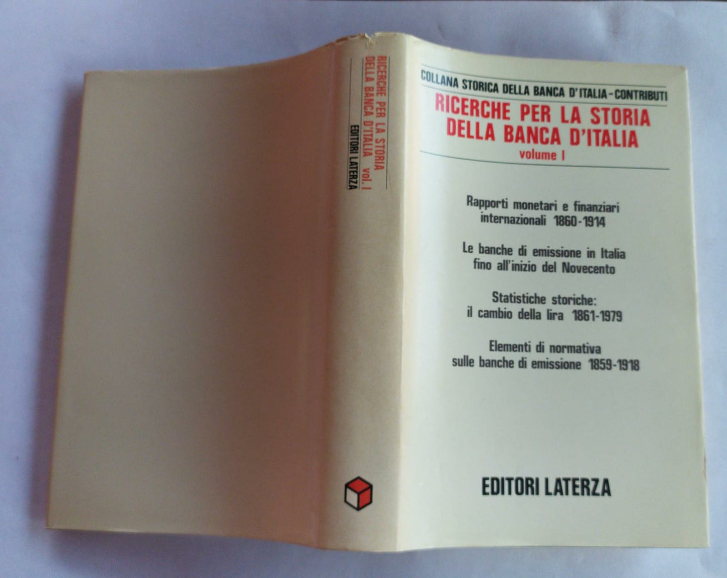 Ricerche per la storia della Banca D'Italia. Volume I - copertina