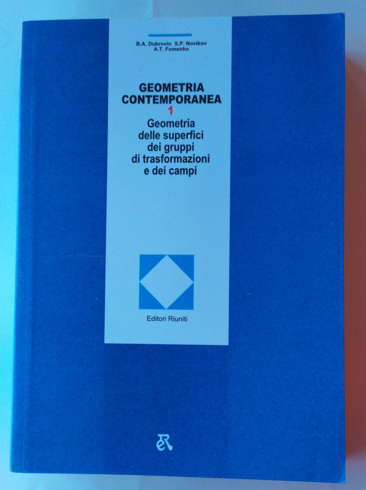 Geometria contemporanea. Volume 1 - copertina
