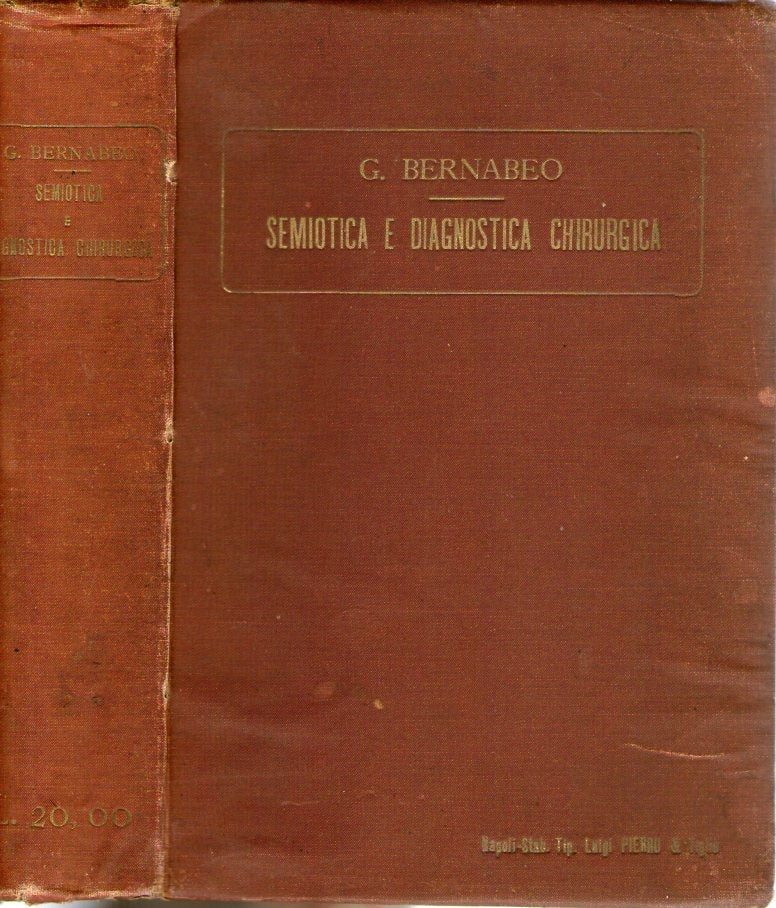 Semiotica e diagnostica chirurgica (parte generale) - copertina