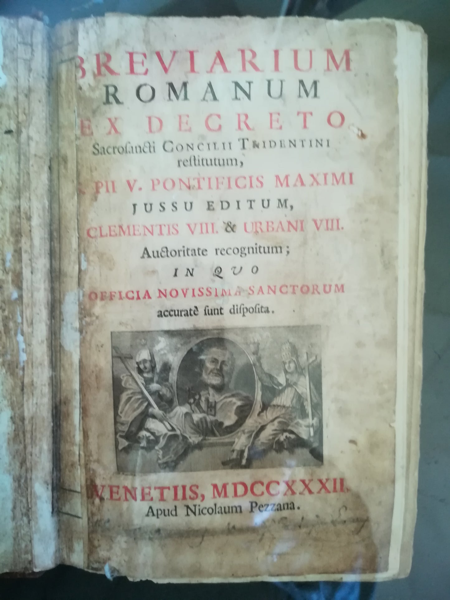Breviarium Romanum ex decreto Sacrosancti Concilii Tridentini (..) - copertina
