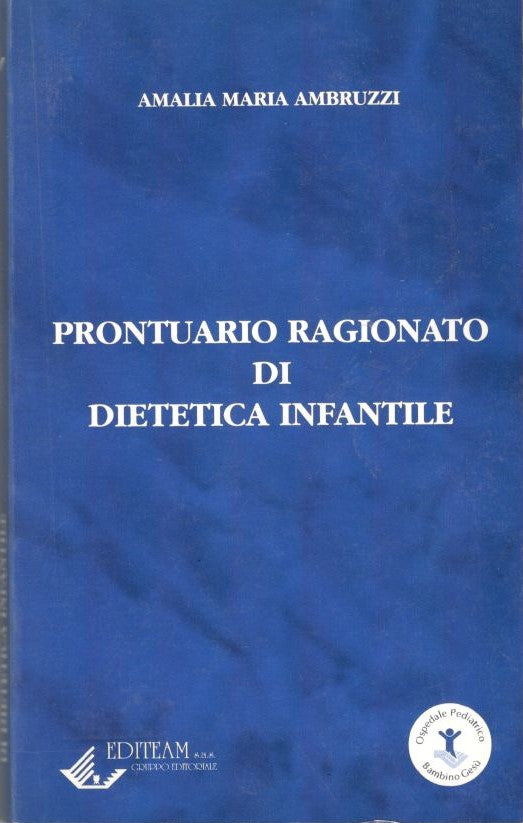 Prontuario ragionato di dietetica infantile - copertina