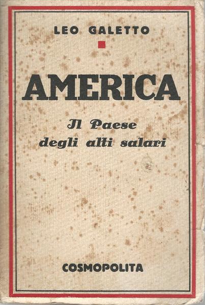 AMERICA - IL PAESE DEGLI ALTI SALARI - copertina