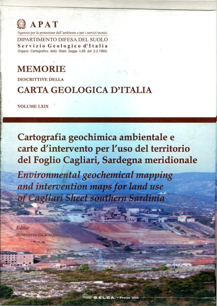 Cartografia geochimica ambientale e carte d'intervento per l'uso del territorio - copertina