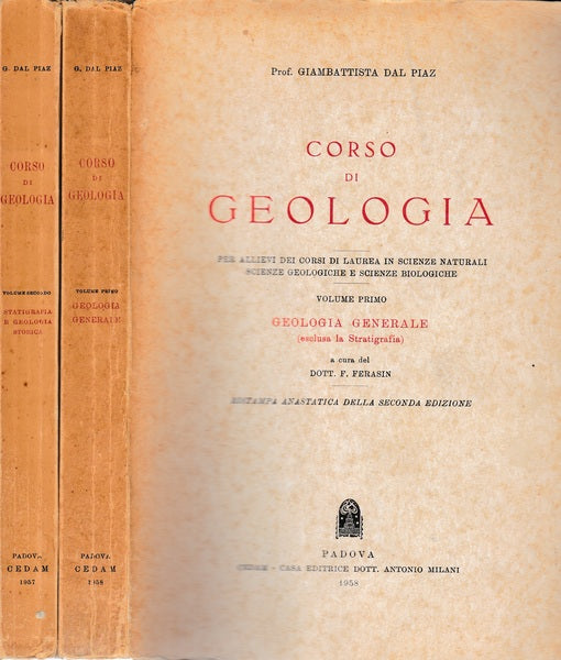Corso di Geologia. Volumi I-II - copertina