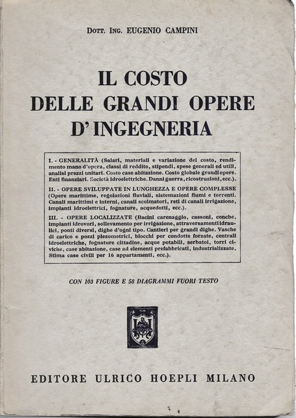 Il costo delle grandi opere d'ingegneria - copertina