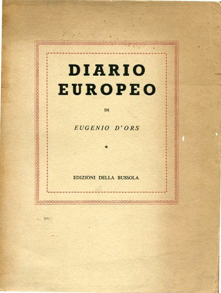 Diario europeo - copertina