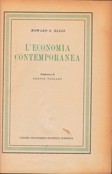 L'economia contemporanea - copertina
