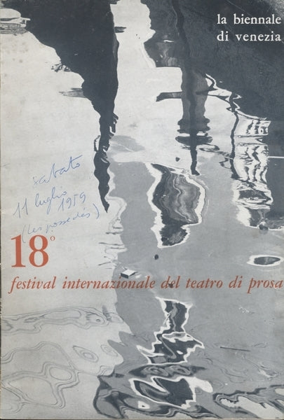 18 FESTIVAL INTERNAZIONALE DEL TEATRO DI PROSA - copertina