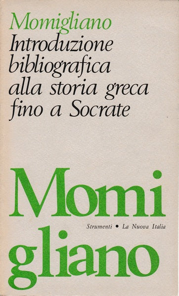 Introduzione bibliografica alla storia greca fino a Socrate - copertina