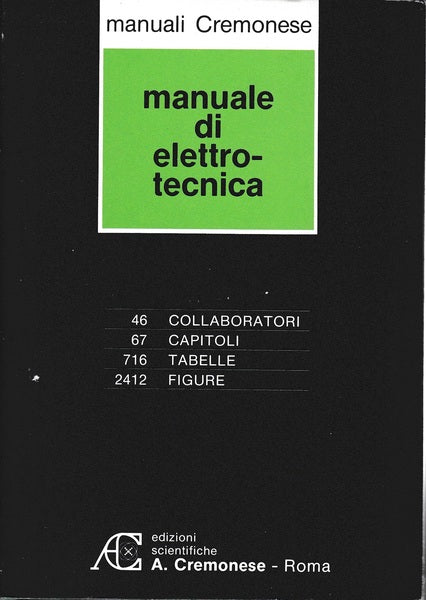 Manuale di elettrotecnica - copertina