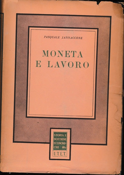 Moneta e lavoro - copertina