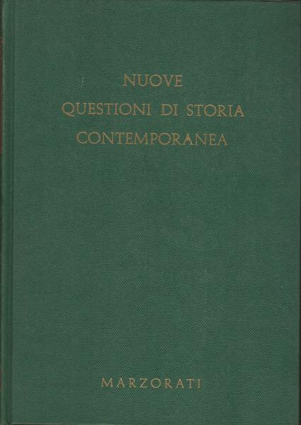 NUOVE QUESTIONI DI STORIA CONTEMPORANEA. Volume 1-2 - copertina