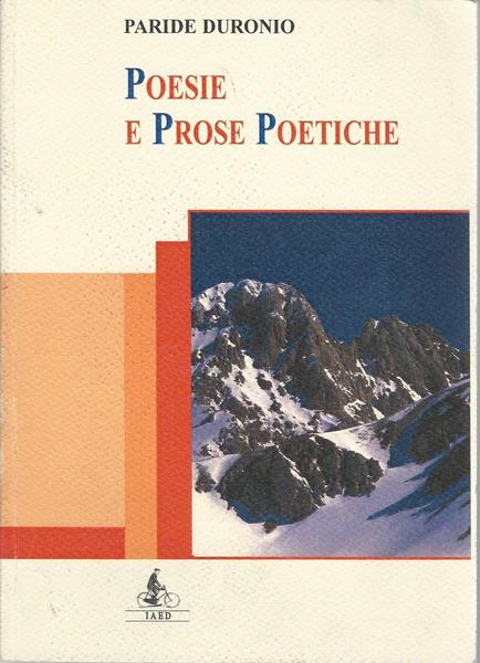POESIE E PROSE POETICHE - copertina