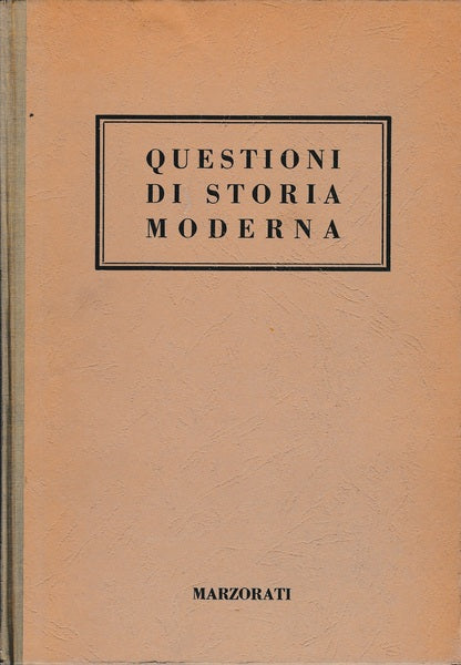 Questioni di storia moderna - copertina