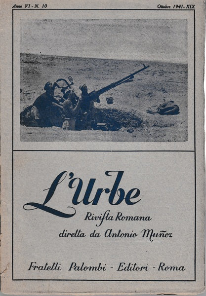 L'urbe. Rivista Romana. Anno VI N° 10 Ott. 1941 XIX - copertina