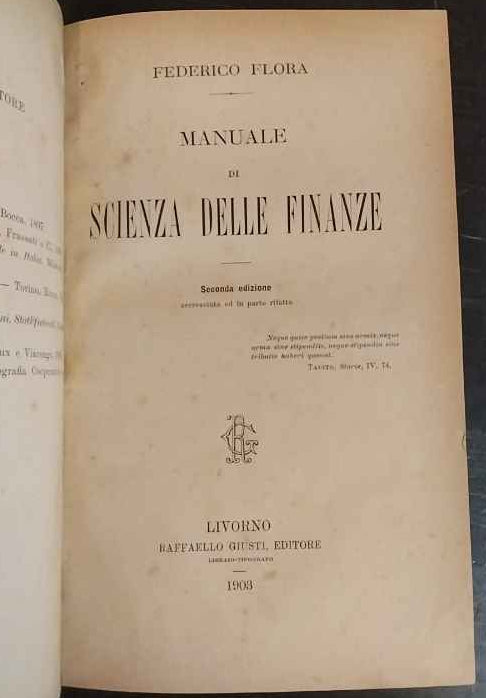 Manuale di scienza delle finanze 