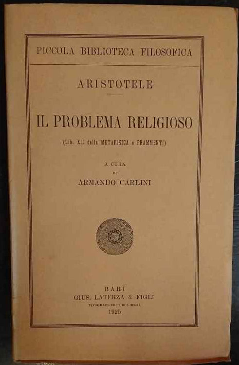 Il problema religioso