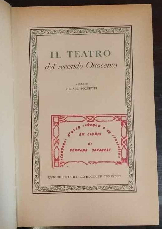 Il teatrondel secondo ottocento