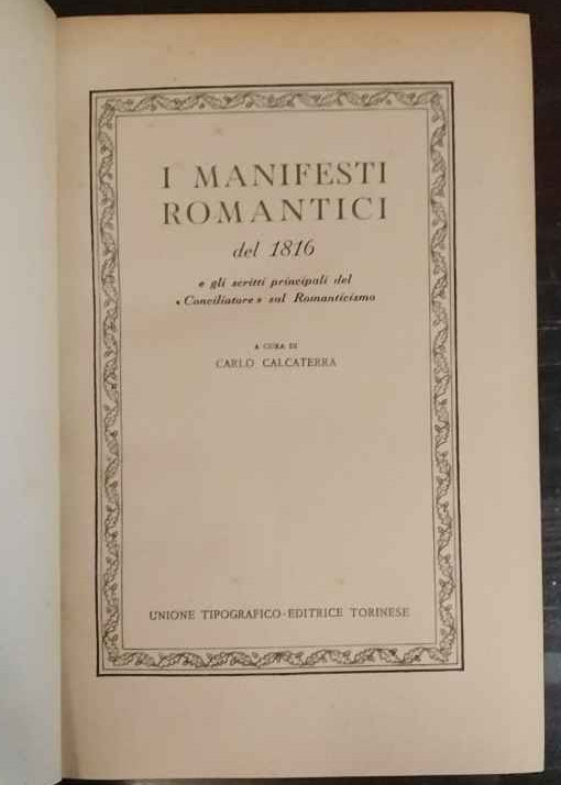 I manifesti romantici