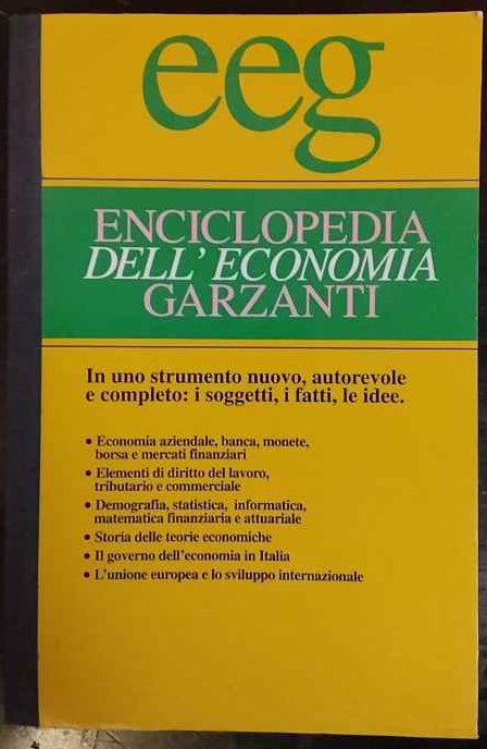 Enciclopedia dell'economia Garzanti