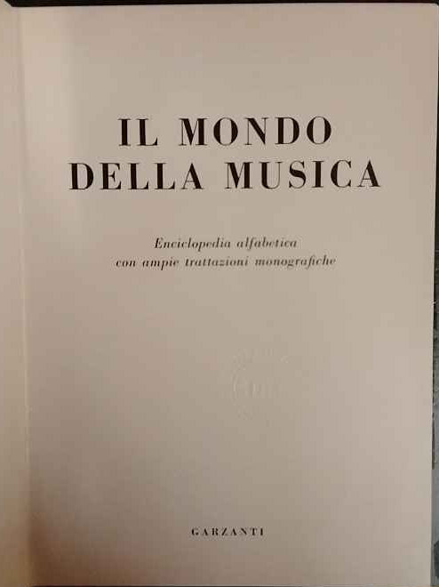 Il mondo della musica