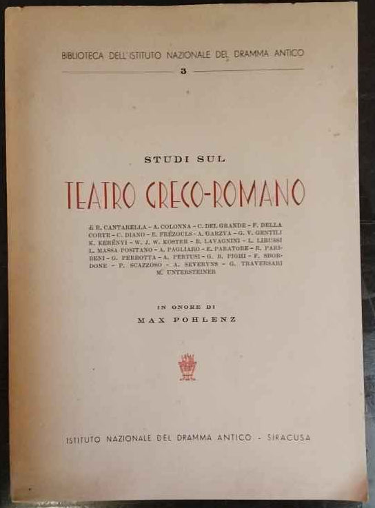 Studi sul Teatro Greco - Romano