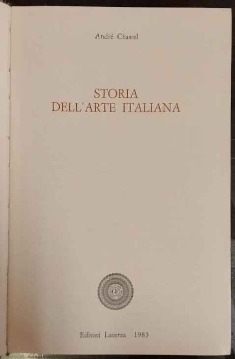 Storia dell'arte italiana 