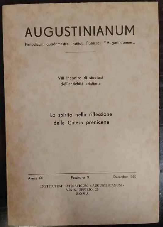 Lo spirito nella riflessione della Chiesa prenicena