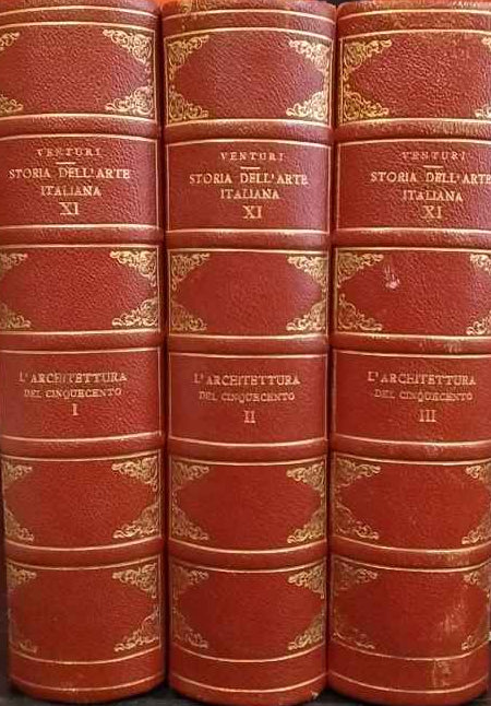 L'architettura del cinquecento. 3 tomi