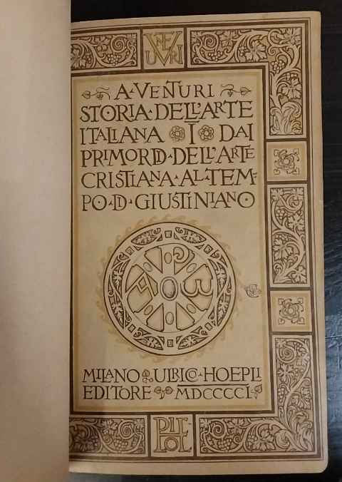 Storia dell'arte italiana volume 1