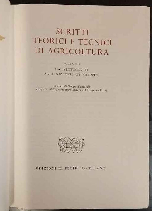 Scritti teorici e tecnici di agricoltura. Vol. 2