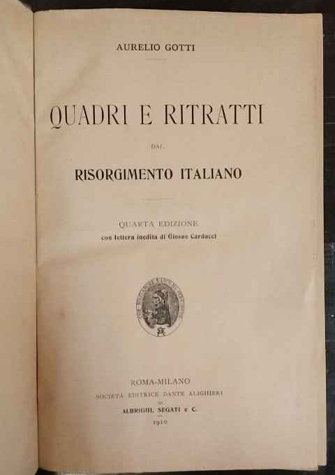 Quadri e ritratti del risorgimento italiano