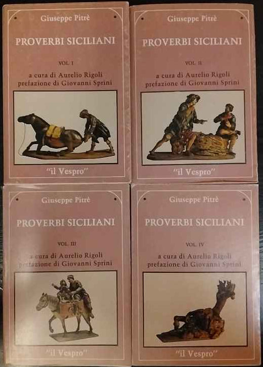 Proverbi siciliani. 4 volumi