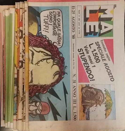 Il male. Settimanale di satira politica. Anno III. 17 Volumi