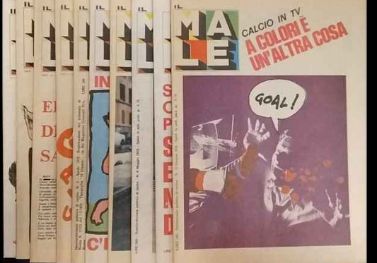 Il male. Settimanale di satira politica. Anno I. 10 Volumi