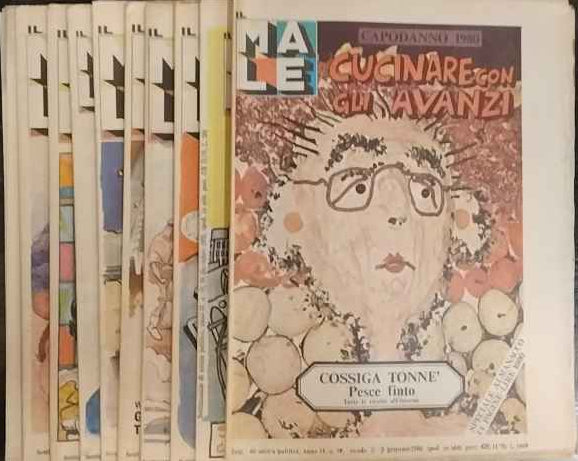 Il male. Settimanale di satira politica. Anno II. 10 Volumi