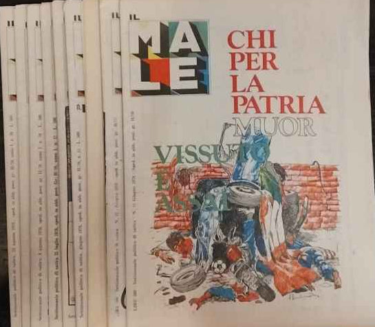 Il male. Settimanale di satira politica. Anno I. 9 Volumi