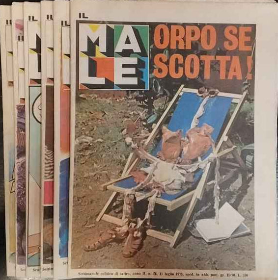Il male. Settimanale di satira politica. Anno II. 5 Volumi