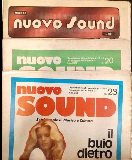 Nuovo Sound. Settimanale di musica e cultura. Anno II. 3 numeri