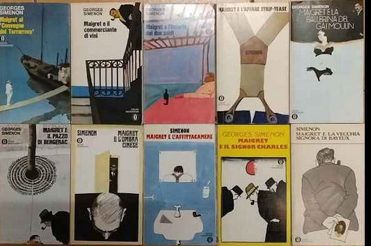 Romanzi vari di Georges Simenon. 10 volumi. Oscar Mondadori 