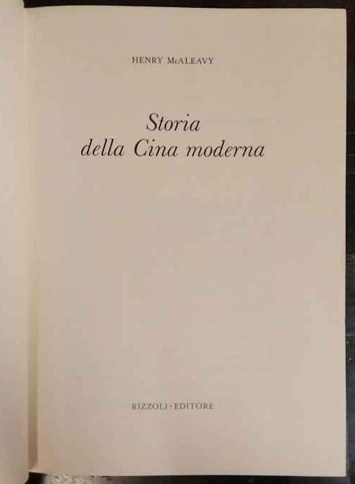 Storia della cina moderna 