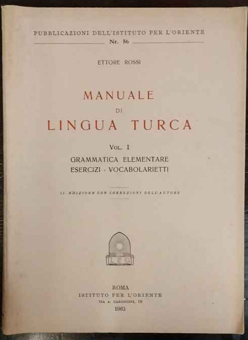 Manuale di lingua turca. Volume 1