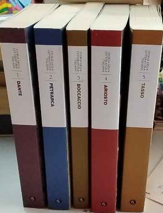 Storia della letteratura italiana. Volumi dal n.1 al n. 5