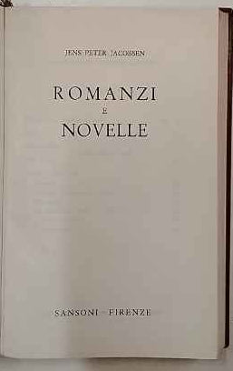 Romanzi e novelle 